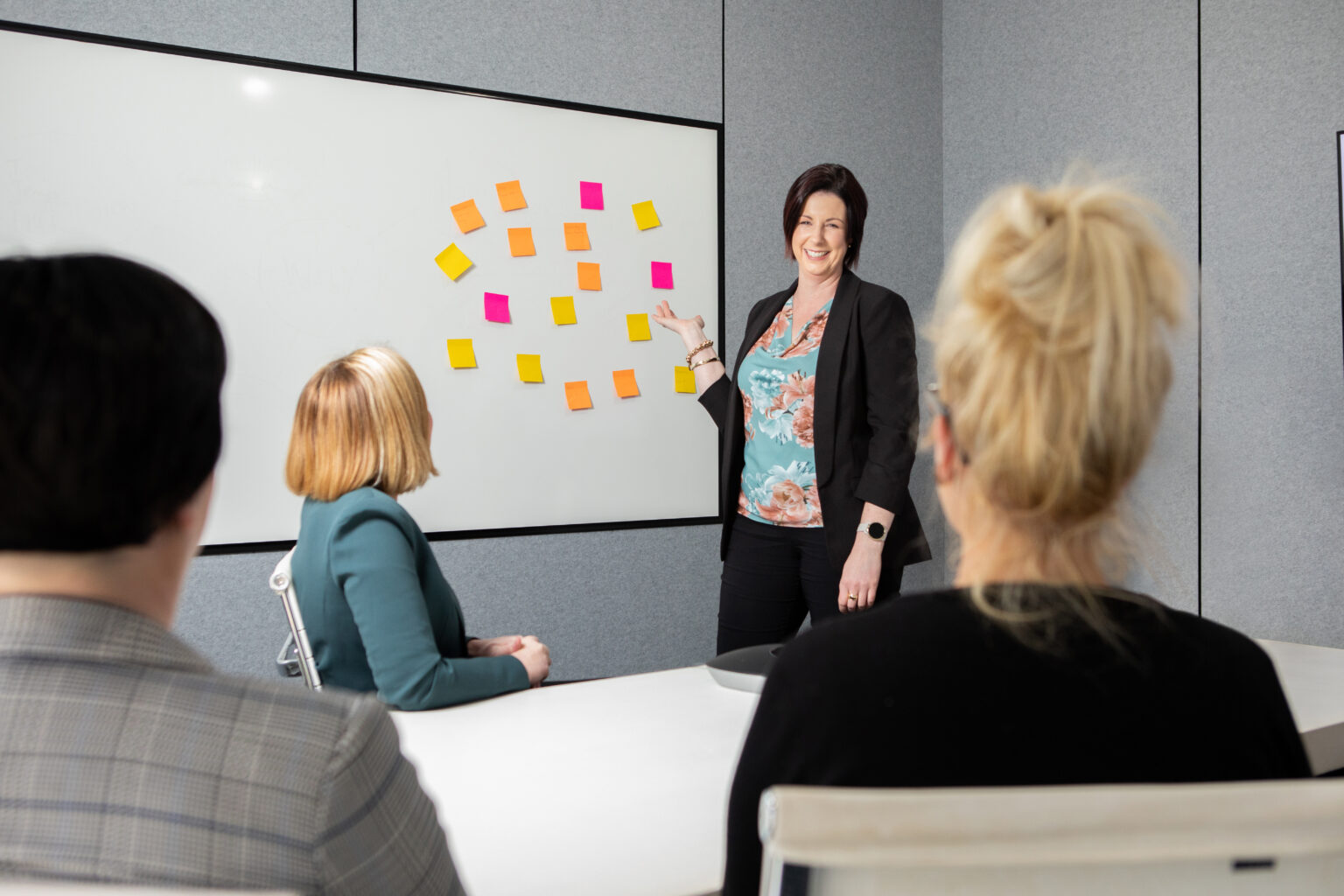 Inspire HQ team members reviewing work together